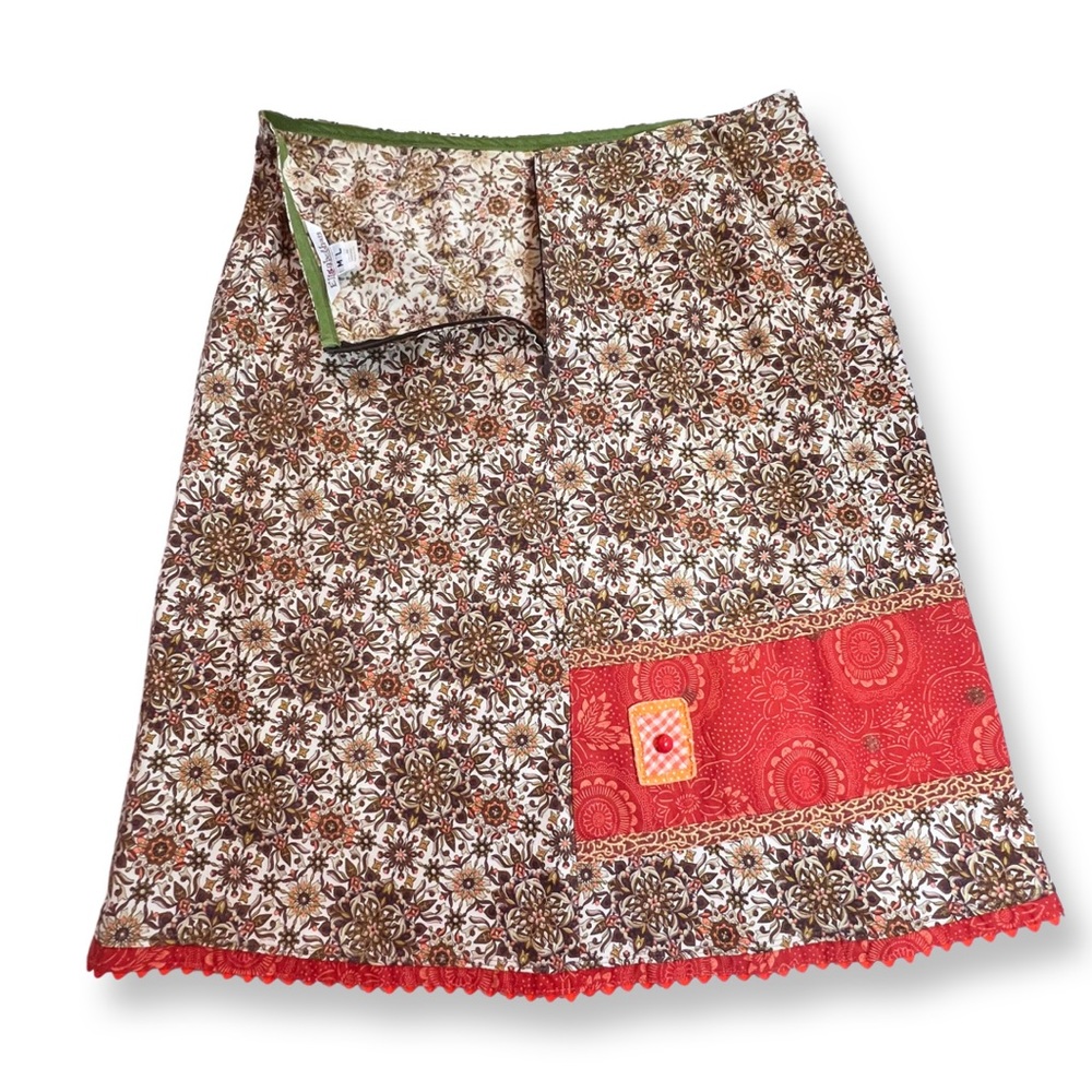 Elisabethan 1990’s vintage recycled skirt from 70’s material, S L